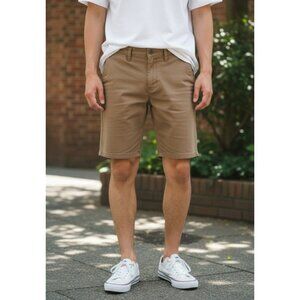 Vans Boys Khaki Chino Shorts Size 12 / 8”Inseam